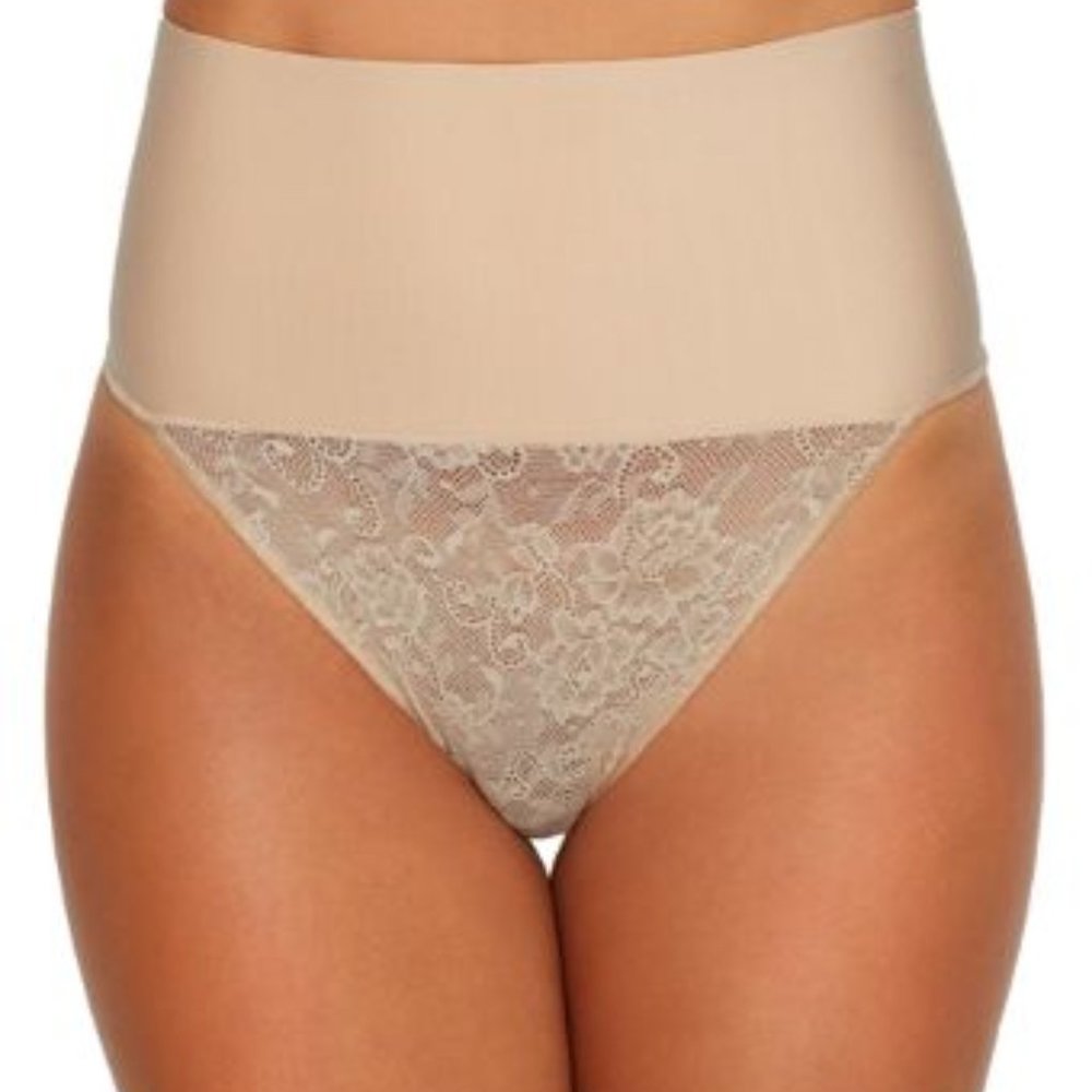 Maidenform Tame Your Tummy Shaping Lace Thong